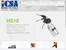 Tablet Screenshot of icsa.it