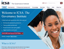 Tablet Screenshot of icsa.org.uk